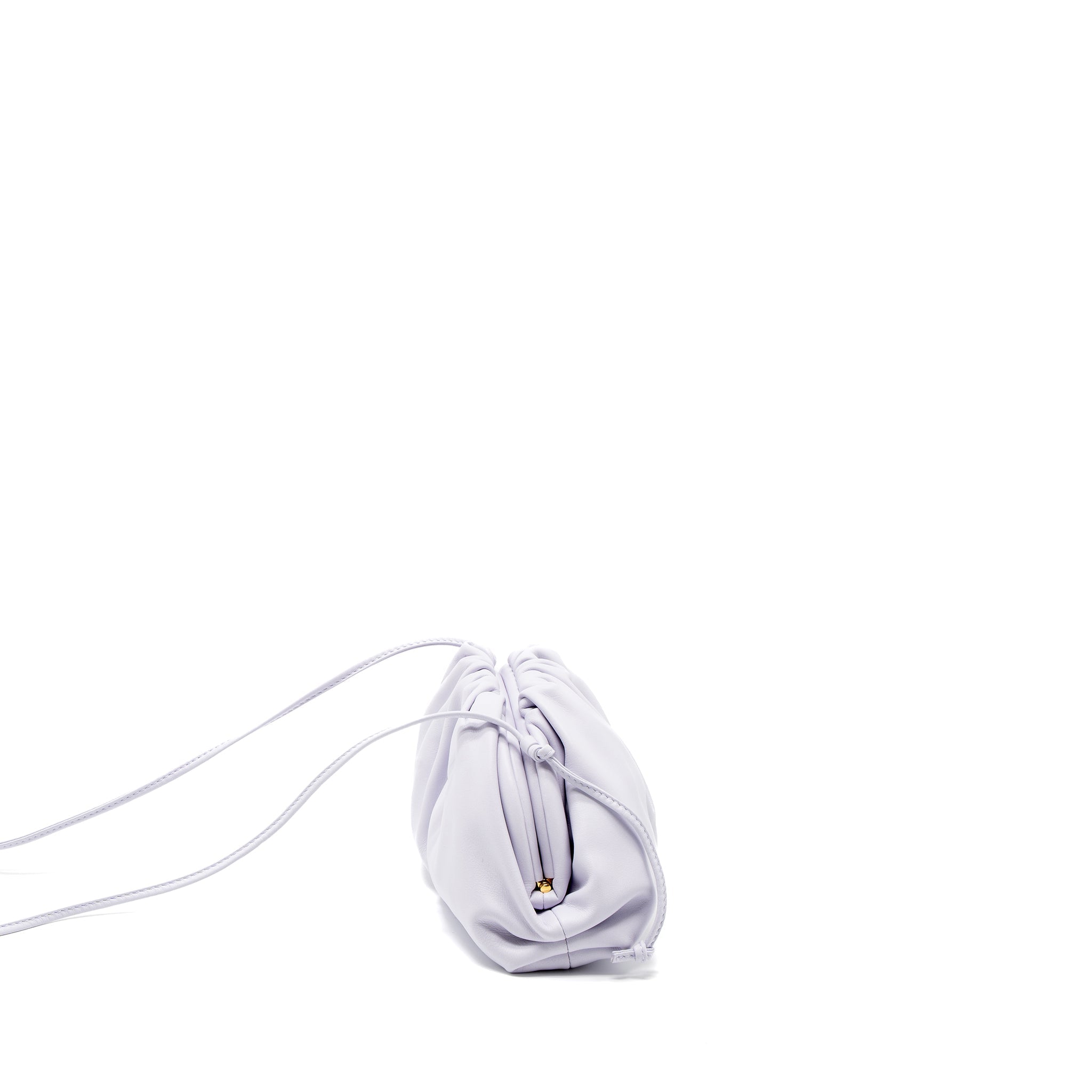 BOTTEGA VENETA MINI POUCH CALFSKIN LIGHT PURPLE GHW