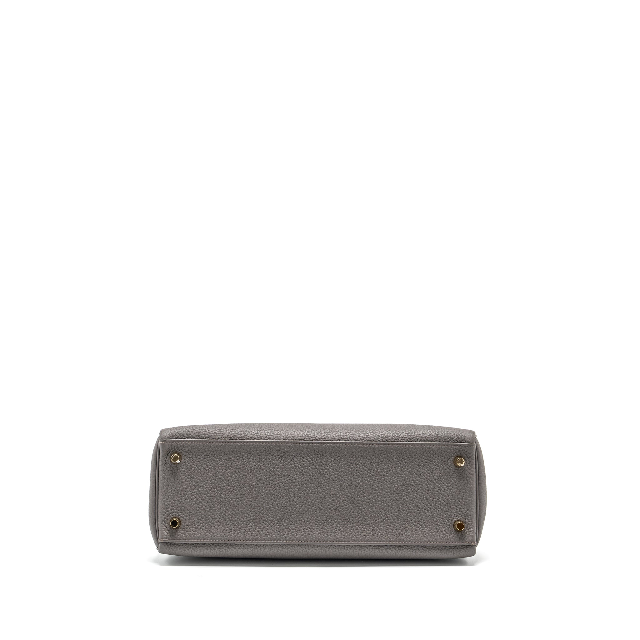 HERMES KELLY 32 TOGO 8F GRIS ETAIN GHW