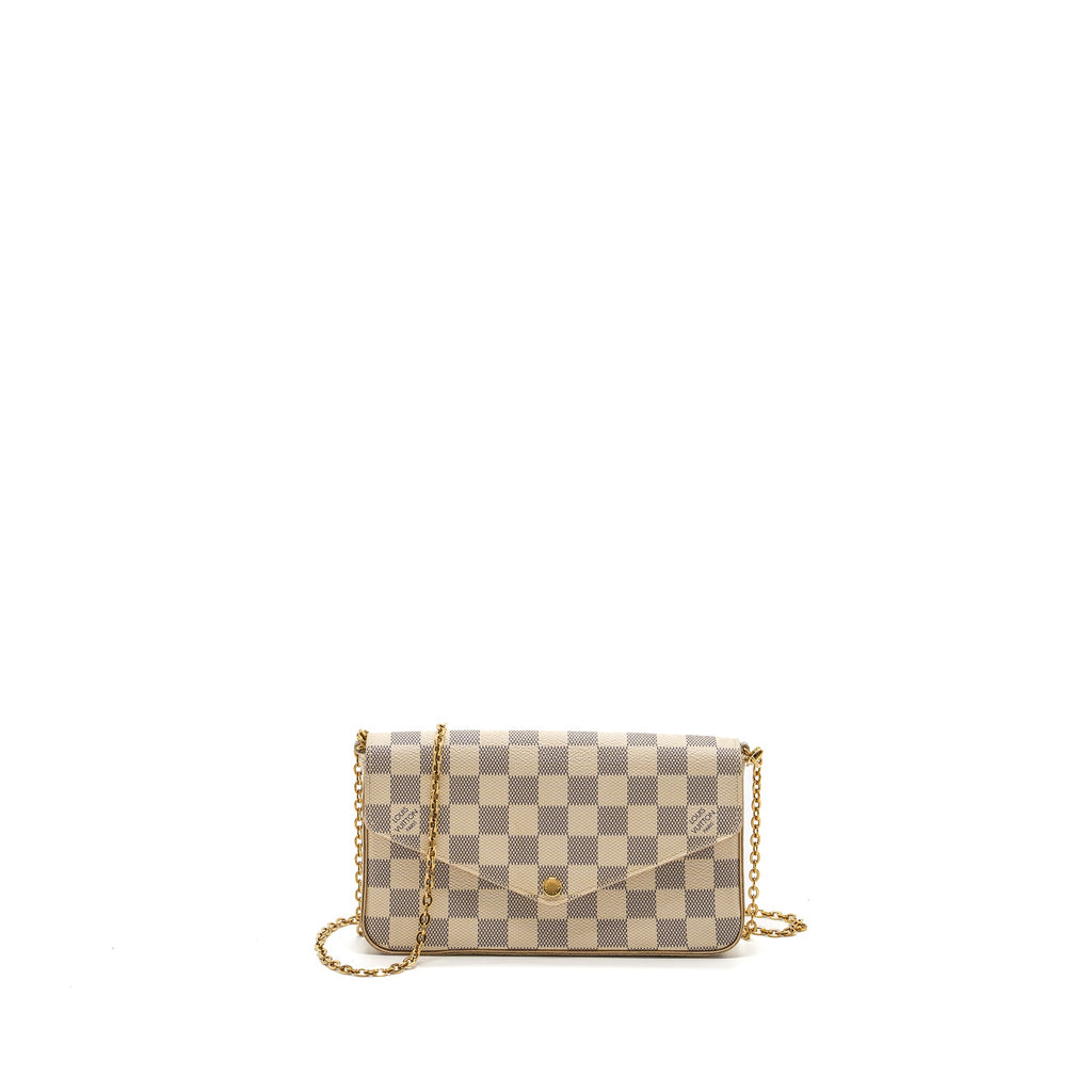 LOUIS VUITTON FELICIE POCHETTE DAMIER AZUR CANVAS GHW