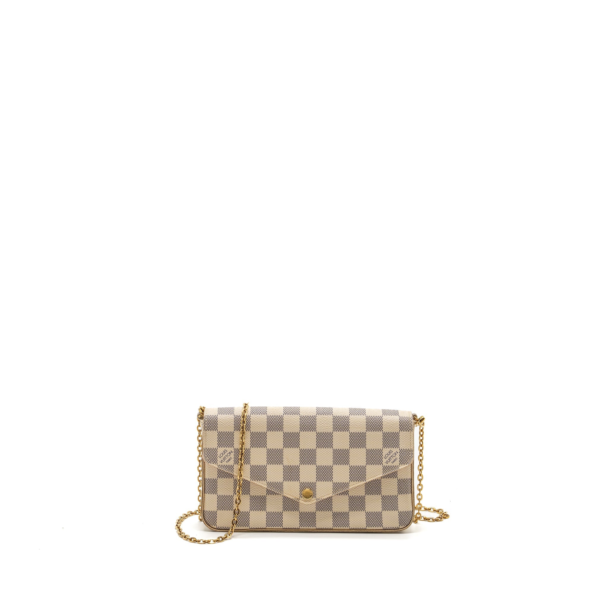 LOUIS VUITTON FELICIE POCHETTE DAMIER AZUR CANVAS GHW