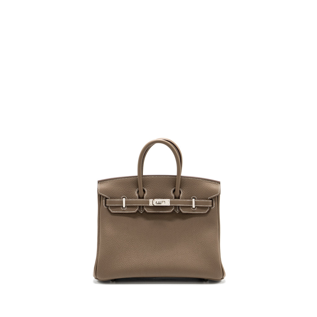 HERMES BIRKIN 25 TOGO ETOUPE SHW