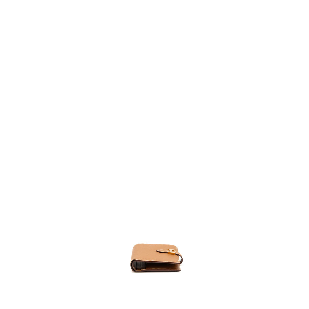 HERMES BEARN COMPACT WALLET EPSOM GOLD GHW