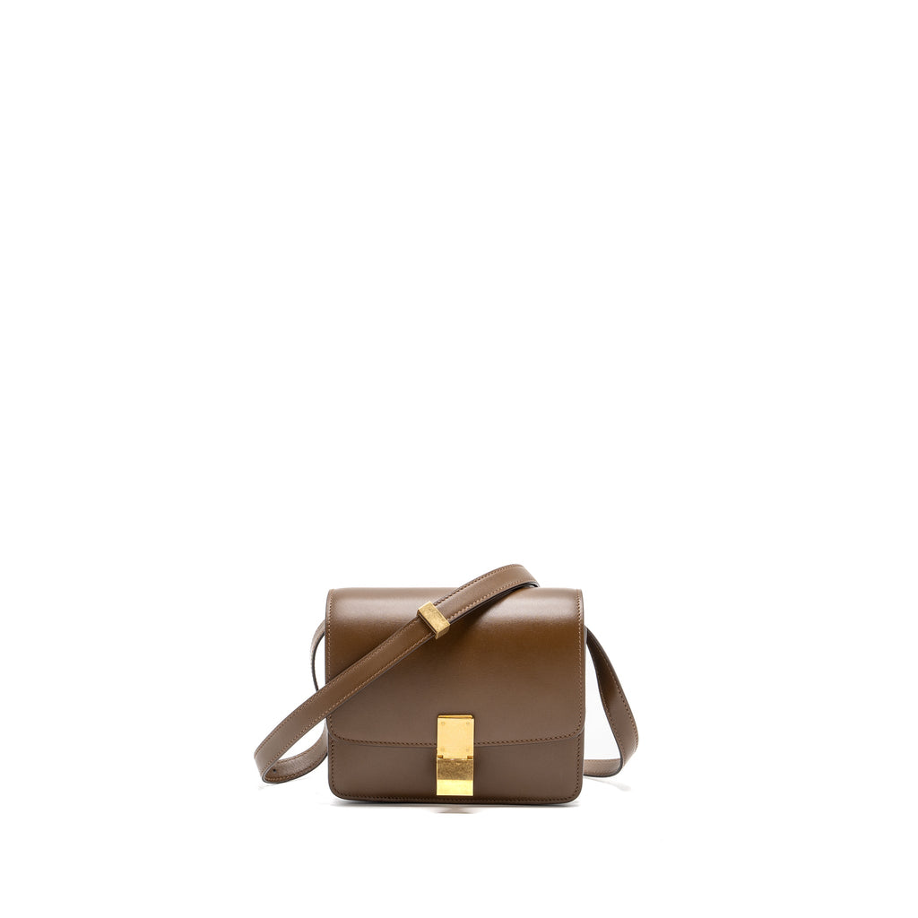 CELINE MINI CLASSIC BAG BOX CALFSKIN CAMEL GHW