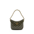 CHANEL 22K HOBO BAG LAMBSKIN GREEN GHW (MICROCHIP)