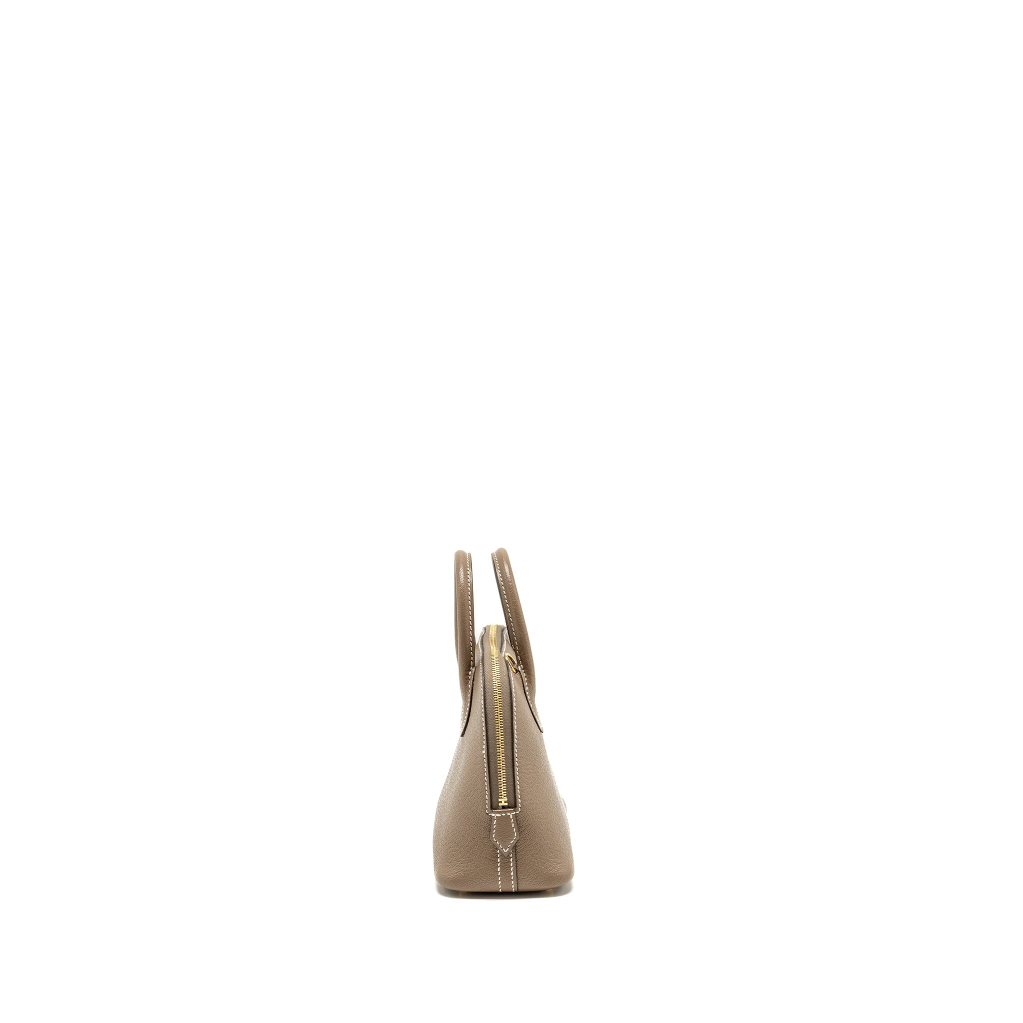 HERMES MINI BOLIDE CHÈVRE MYSORE ETOUPE GHW