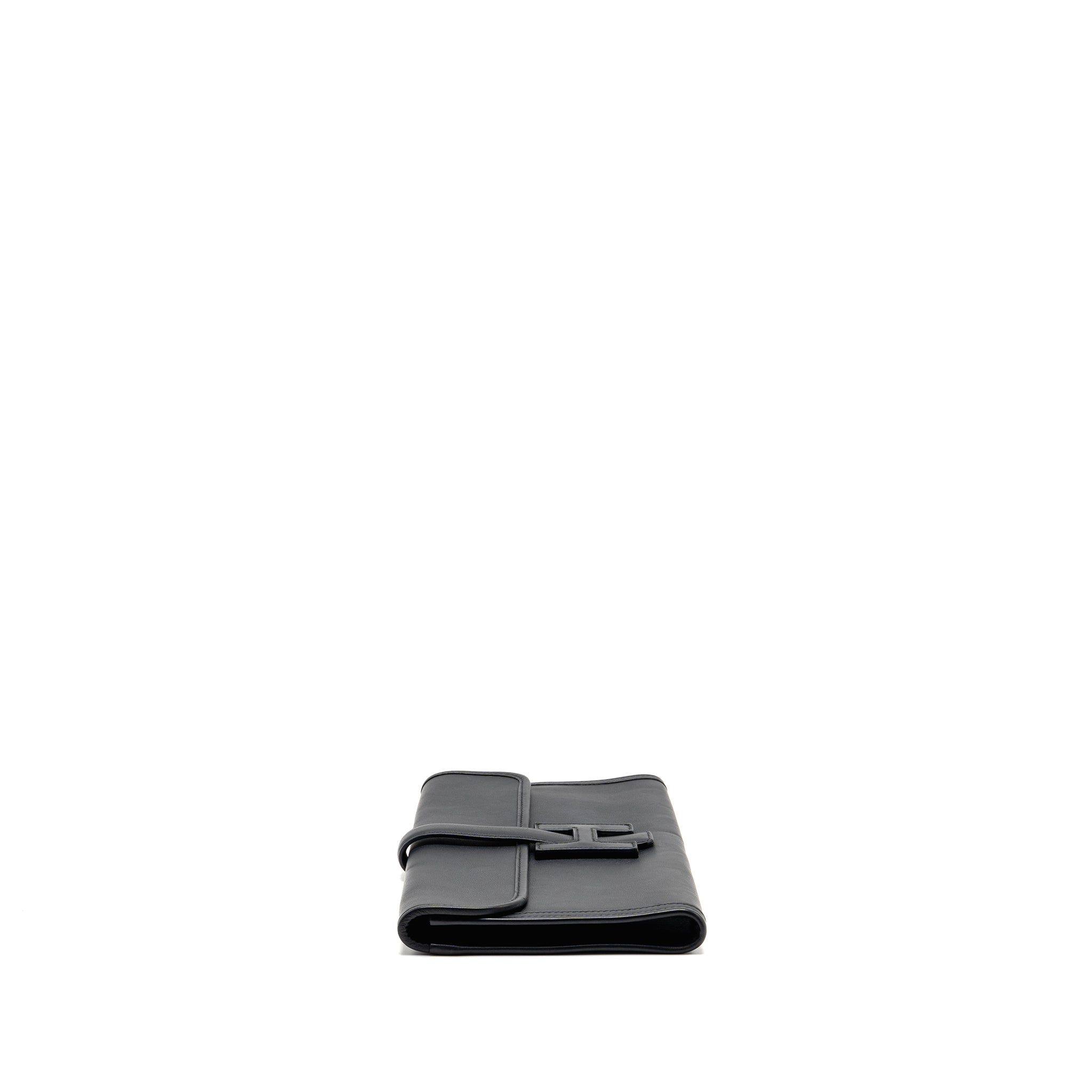 HERMES JIGE ELAN CLUTCH 29 SWIFT BLACK