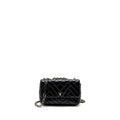 CHANEL MONT COCO MINI FLAP BAG SHINY LAMBSKIN BLACK LGHW