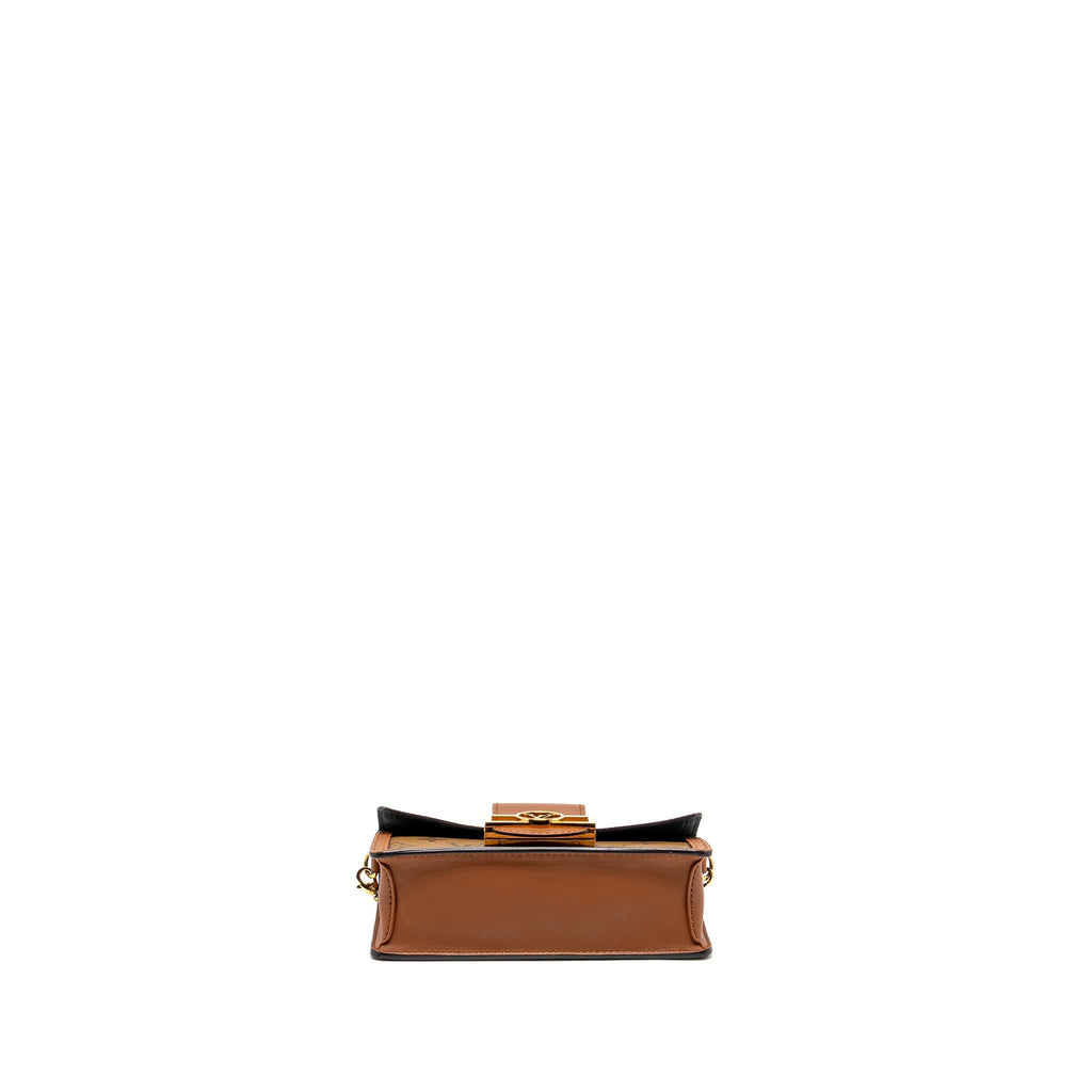 LOUIS VUITTON DAUPHINE CHAIN WALLET MONOGRAM REVERSE CANVAS GHW