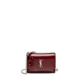 SAINT LAURENT/YSL SUNSET BAG CALFSKIN BURGUNDY SHW