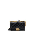 CHANEL MEDIUM CLASSIC BOY BAG CAVIAR BLACK GHW