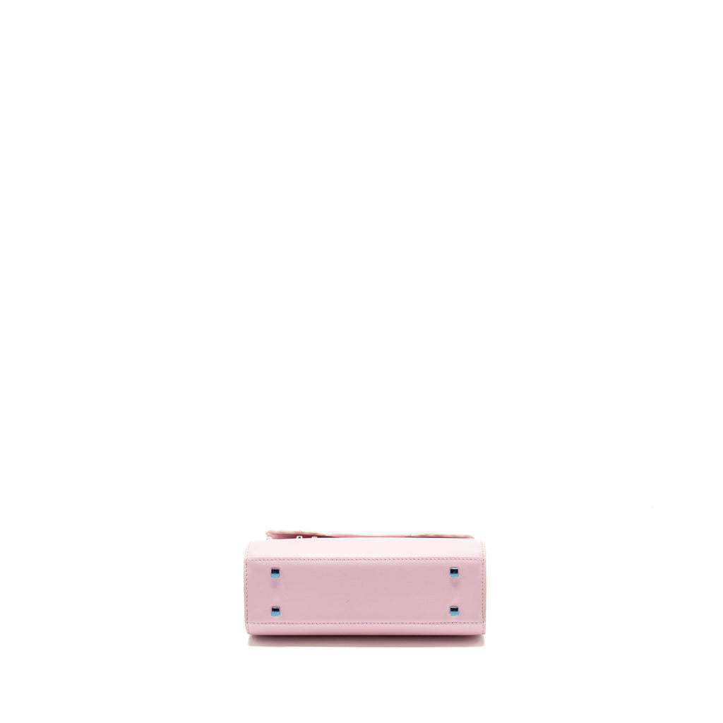 DELVAUX SMALL TEMPETE TOTE BAG CALFSKIN LIGHT PINK SHW