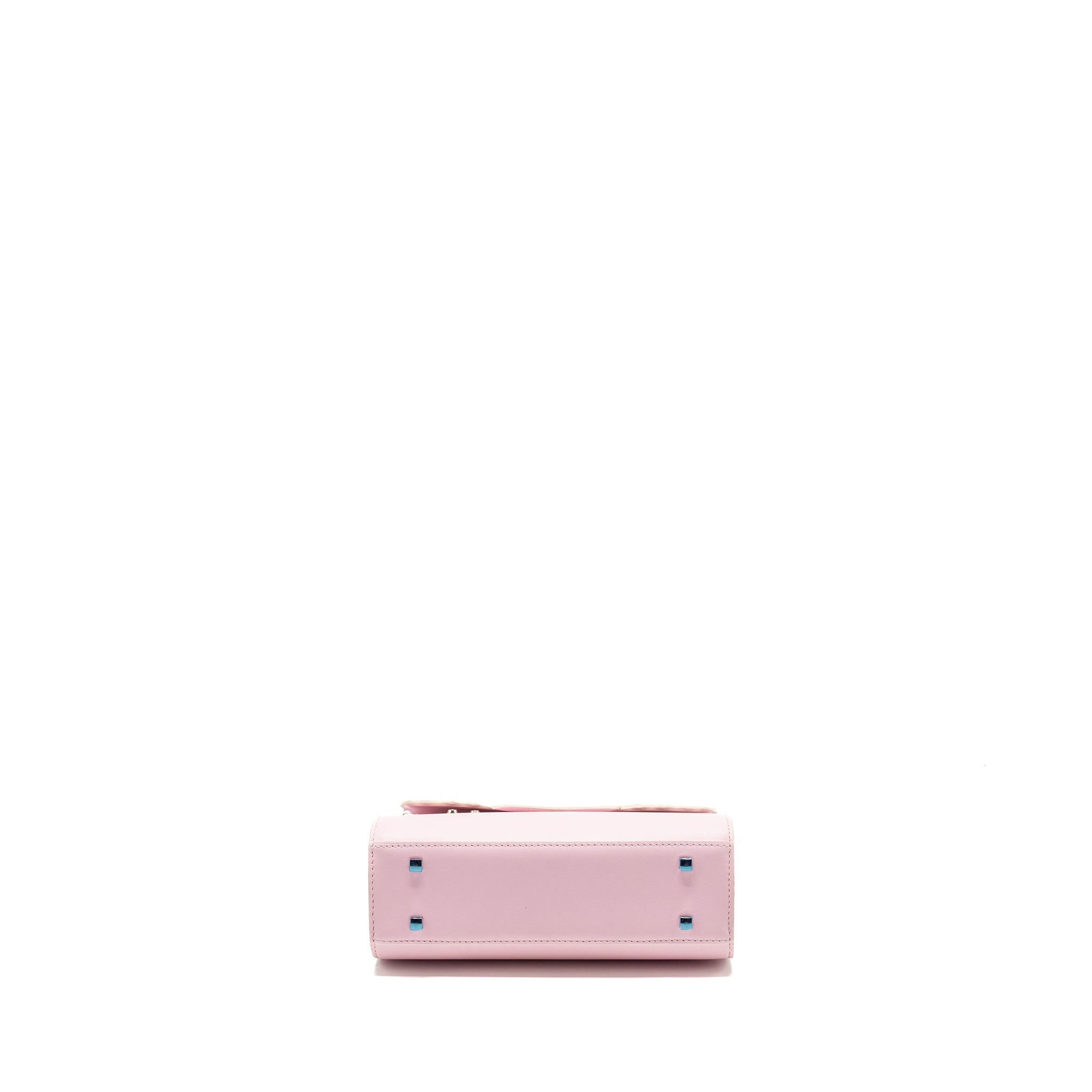 DELVAUX SMALL TEMPETE TOTE BAG CALFSKIN LIGHT PINK SHW