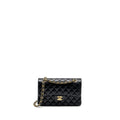 CHANEL SMALL CLASSIC DOUBLE FLAP BAG LAMBSKIN BLACK GHW