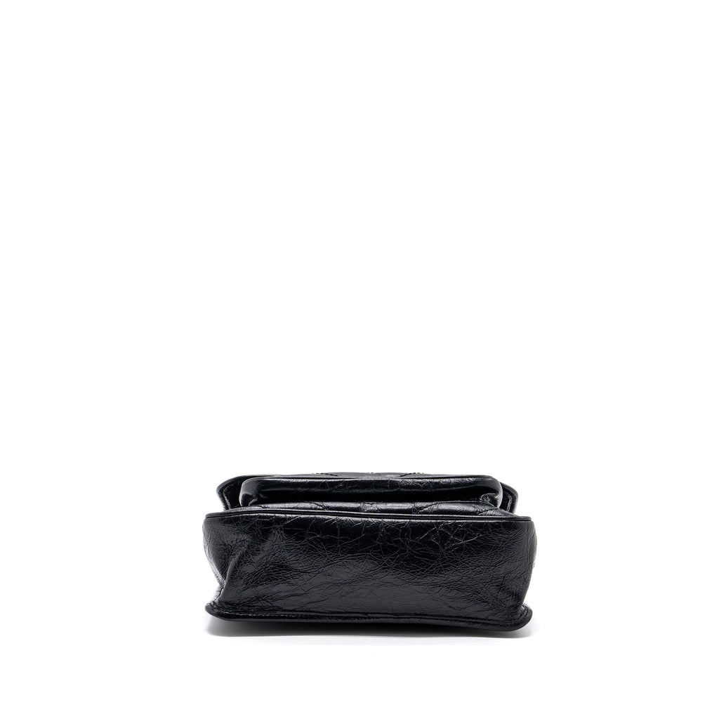 SAINT LAURENT MEDIUM NIKI CALFSKIN LEATHER BLACK SHW