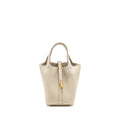 HERMES PICOTIN 18 LOCK BAG CLEMENCE BETON GHW