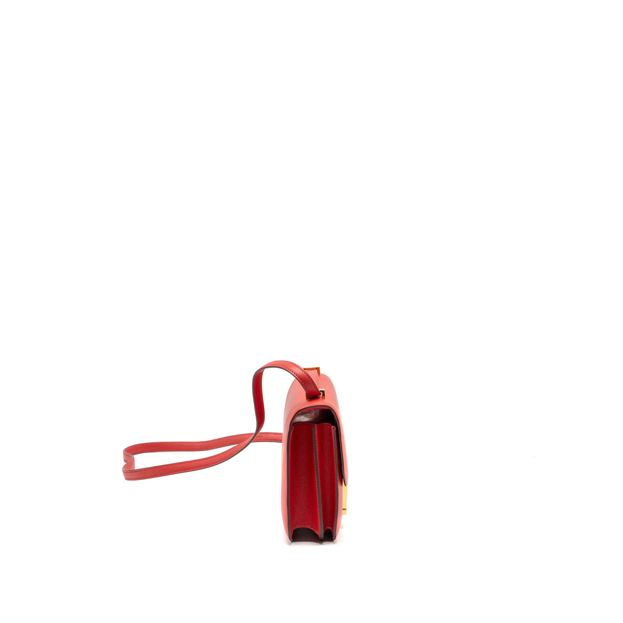 HERMES MINI CONSTANCE EPSOM Q5 ROUGE CASAQUE GHW