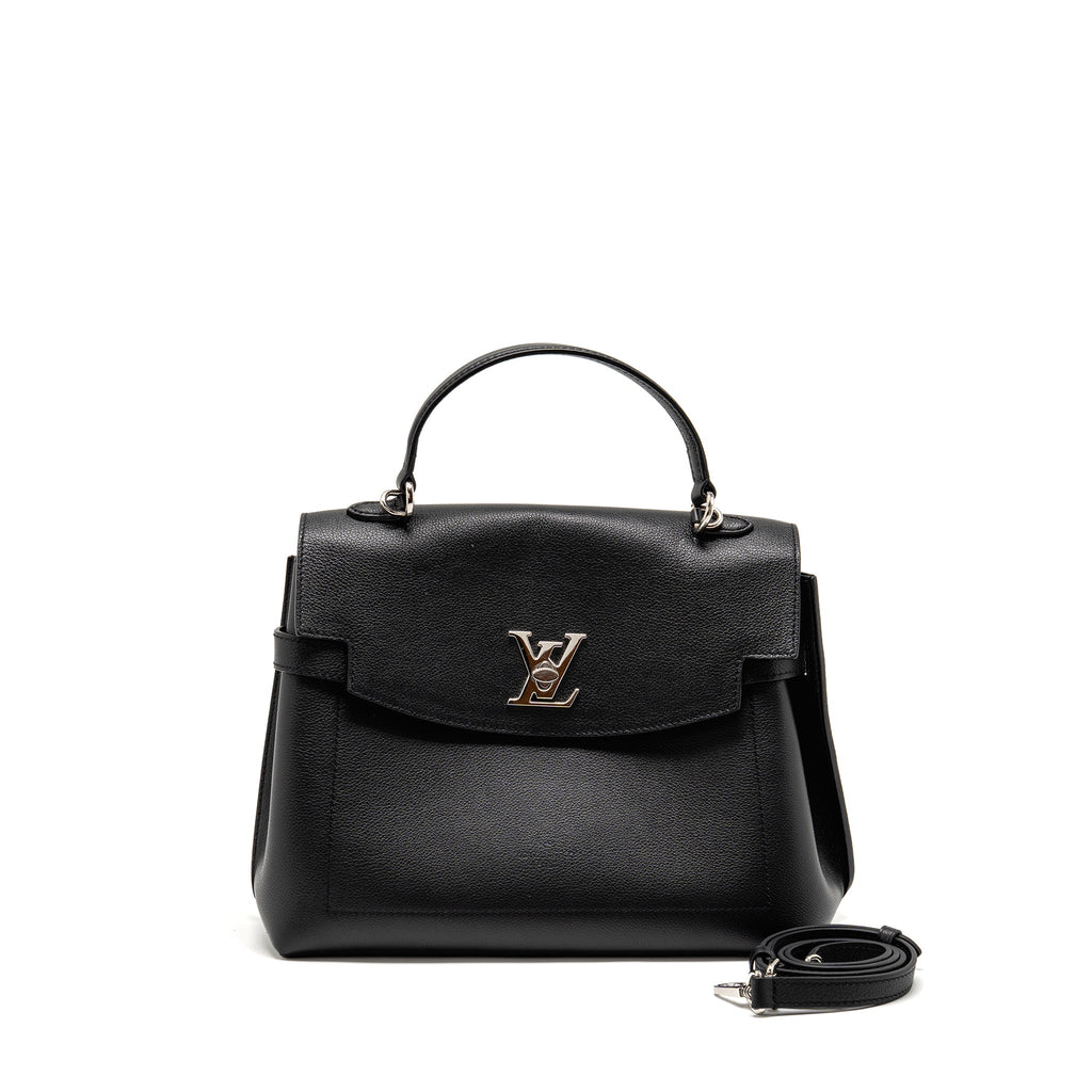 LOUIS VUITTON LOCKME EVER MM GRAINED CALFSKIN BLACK SHW