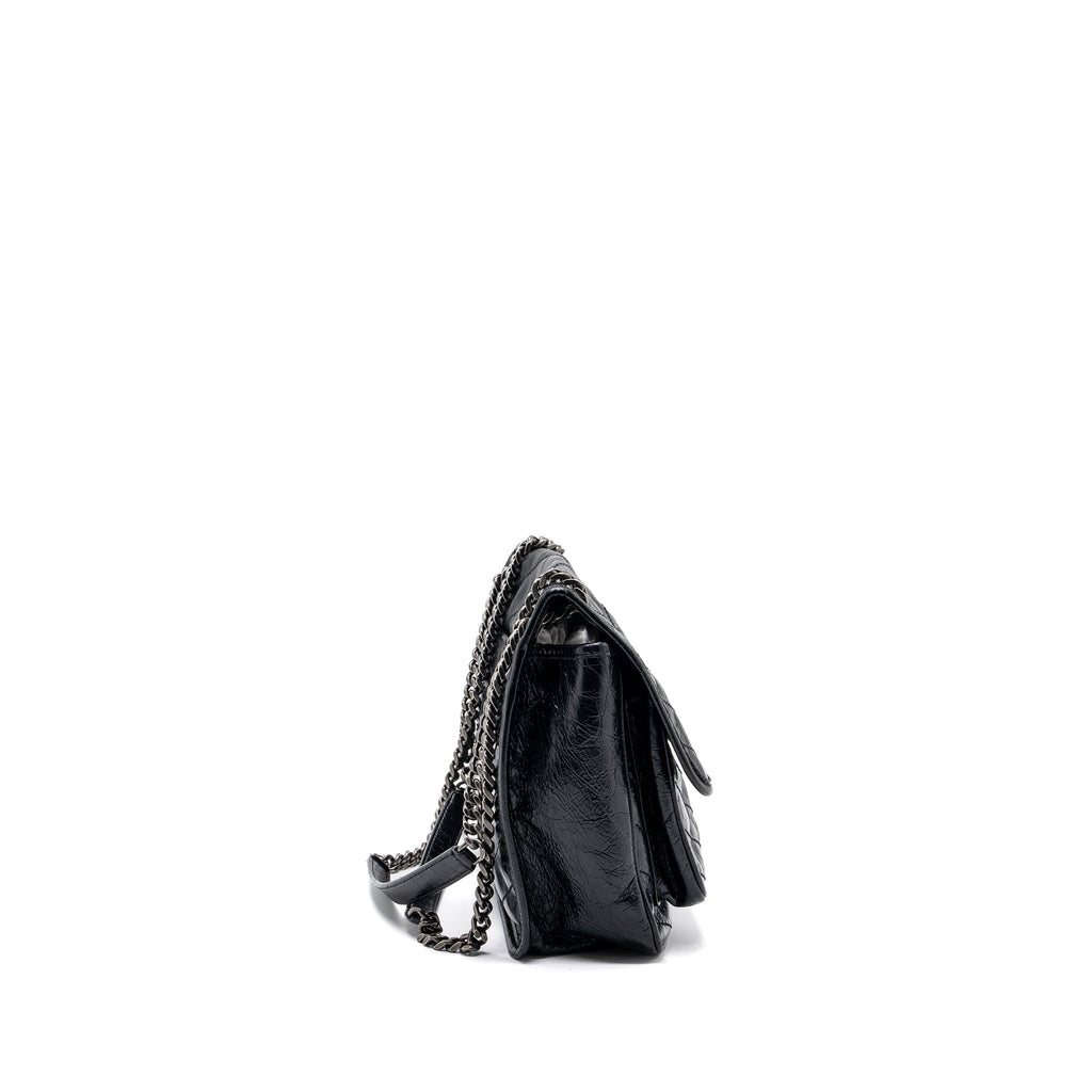 SAINT LAURENT MEDIUM NIKI CALFSKIN LEATHER BLACK SHW