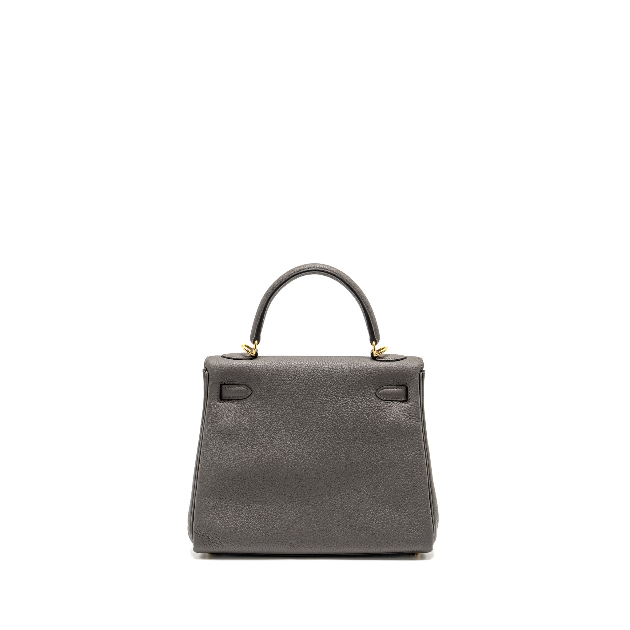 HERMES KELLY 25 TOGO GRIS ETAIN GHW