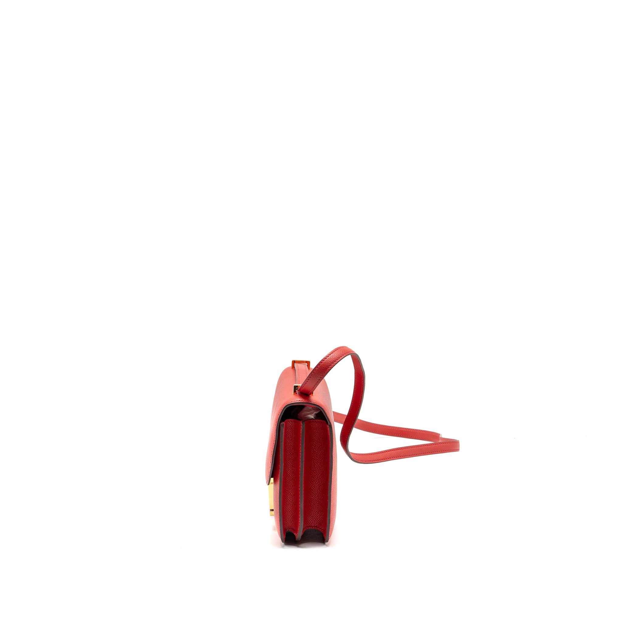 HERMES MINI CONSTANCE EPSOM Q5 ROUGE CASAQUE GHW