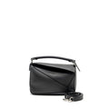 LOEWE SMALL PUZZLE BAG CALFSKIN BLACK SHW