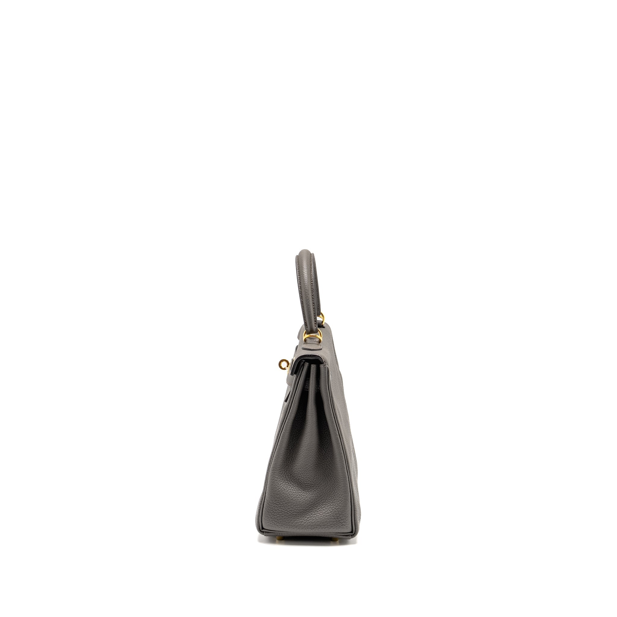 HERMES KELLY 25 TOGO GRIS ETAIN GHW