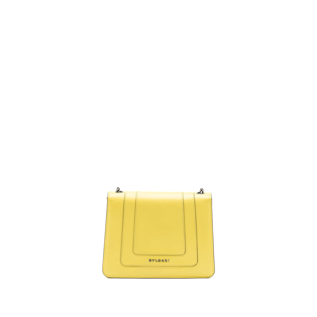 BVLGARI SERPENTI FOREVER CROSSBODY BAG CALFSKIN YELLOW RUTHENIUM HARDWARE