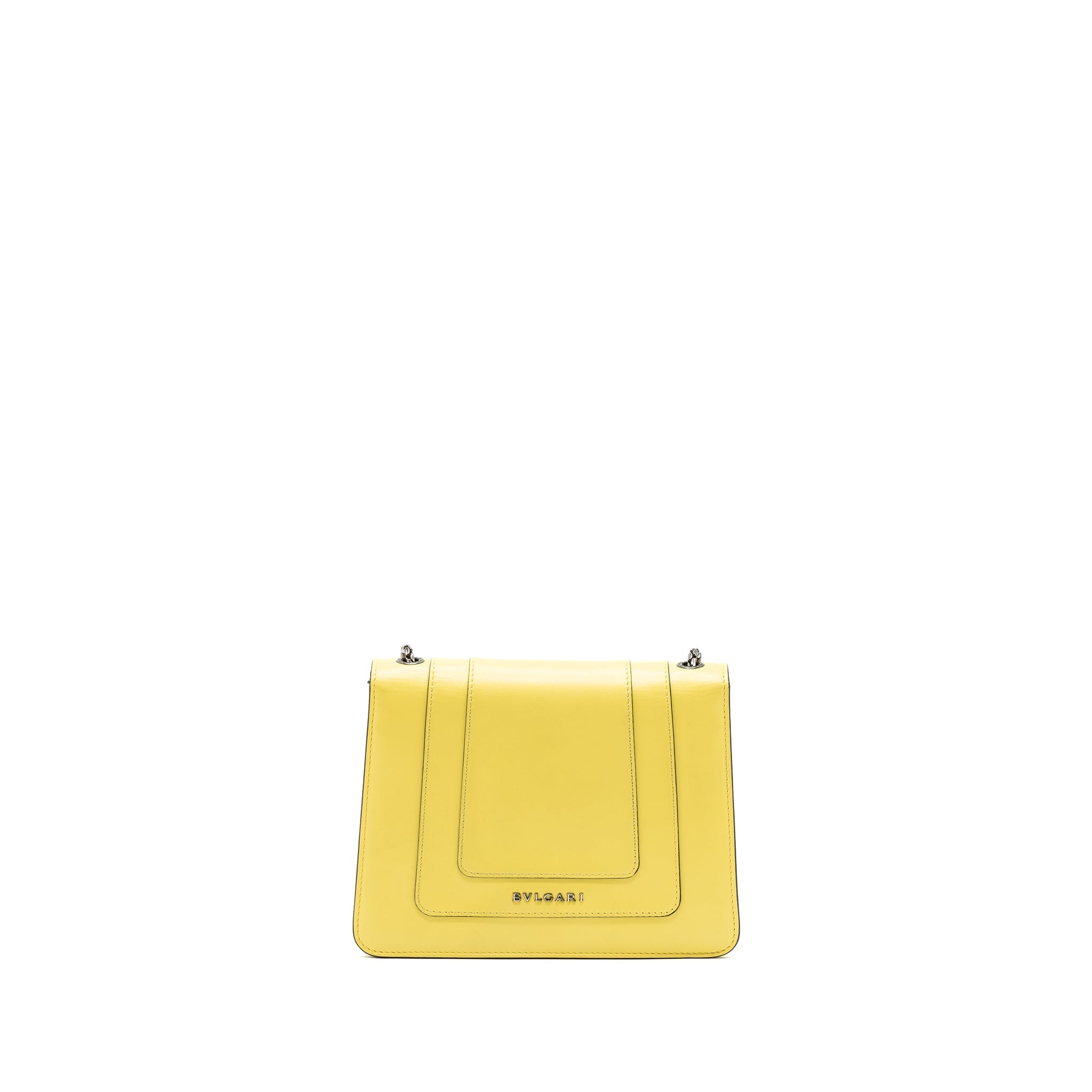 BVLGARI SERPENTI FOREVER CROSSBODY BAG CALFSKIN YELLOW RUTHENIUM HARDWARE