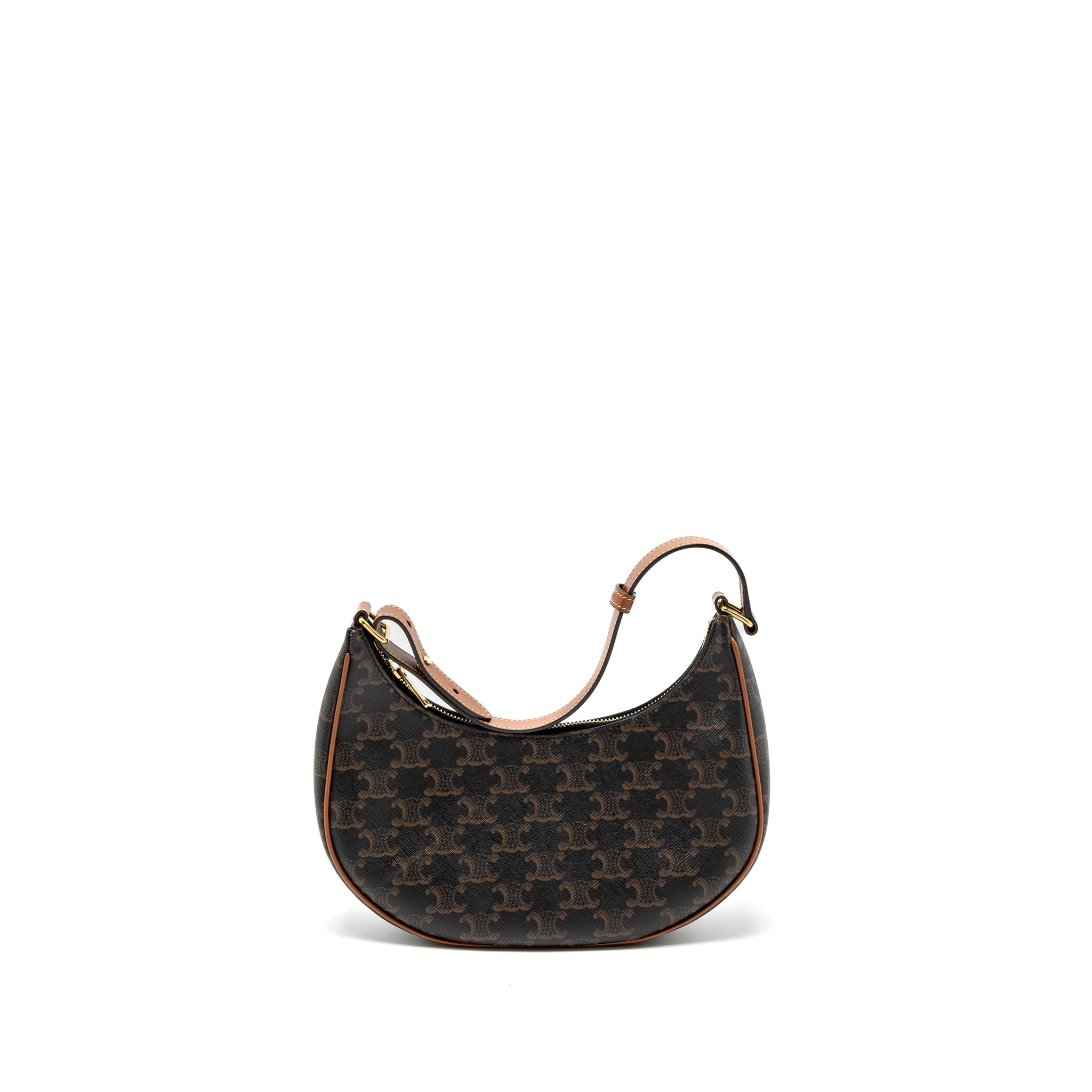 CELINE AVA BAG TRIOMPHE CANVAS TAN GHW