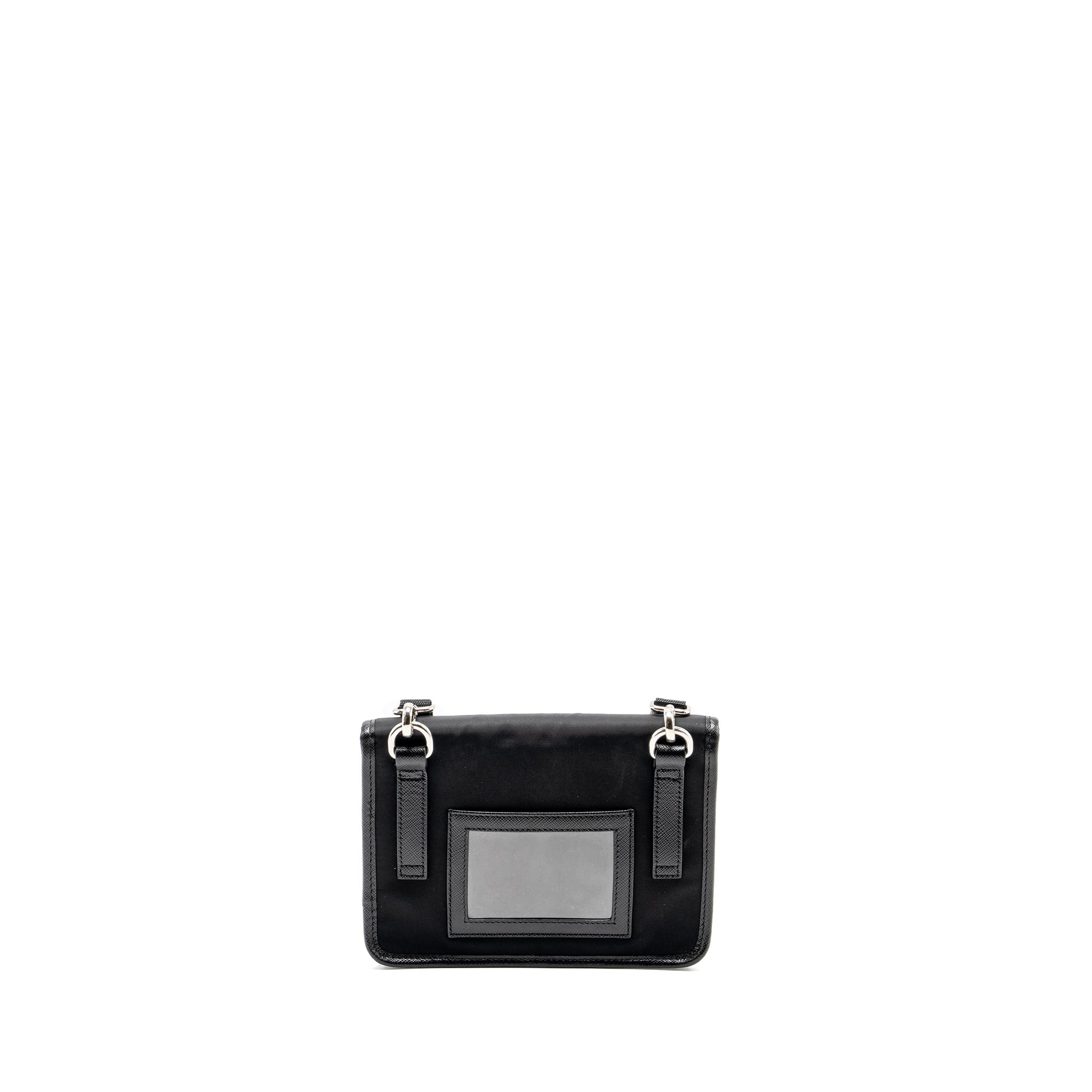PRADA SMARTPHONE CASE RE-NYLON AND SAFFIANO LEATHER BLACK SHW
