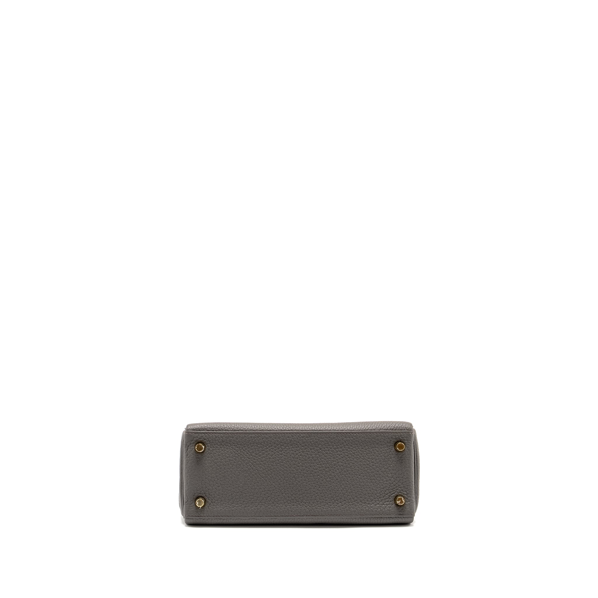 HERMES KELLY 25 TOGO GRIS ETAIN GHW
