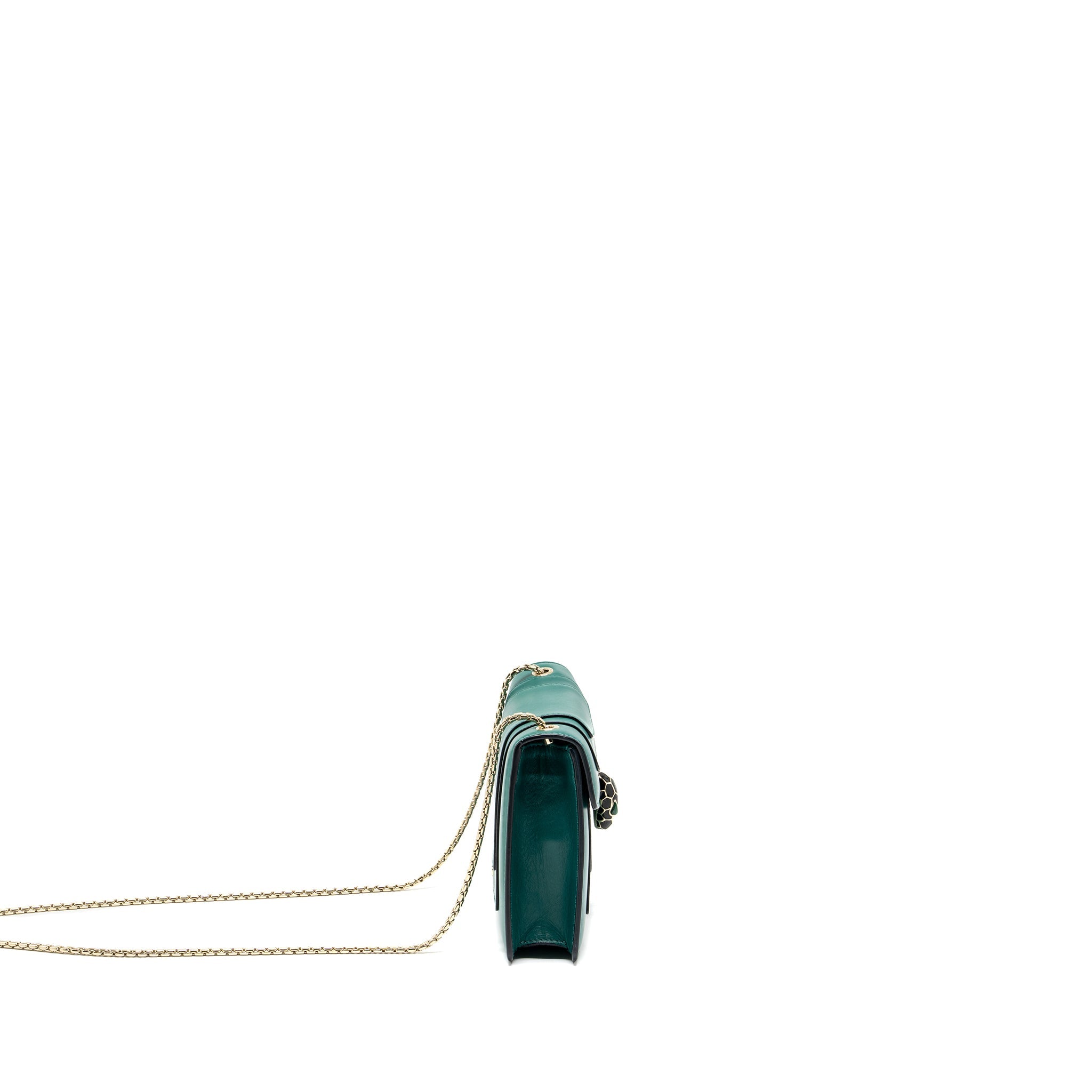 BVLGARI SERPENTI FOREVER CROSSBODY BAG CAFLSKIN GREEN GHW