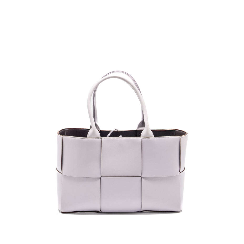 BOTTEGA VENETA SMALL ARCO TOTE BAG LEATHER LIGHT PURPLE SHW