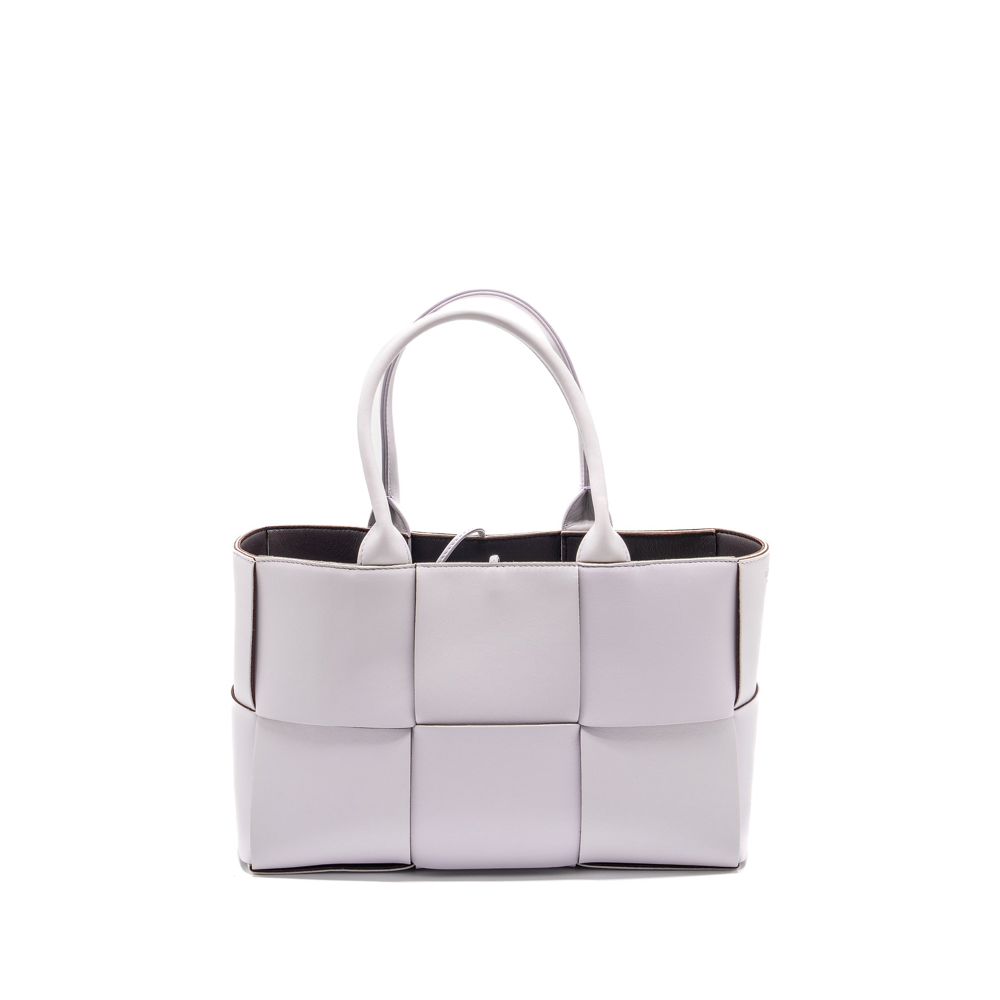BOTTEGA VENETA SMALL ARCO TOTE BAG LEATHER LIGHT PURPLE SHW