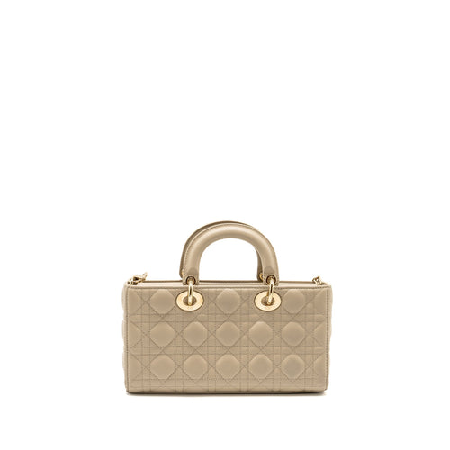 DIOR MEDIUM LADY D-JOY BAG LAMBSKIN BEIGE LGHW