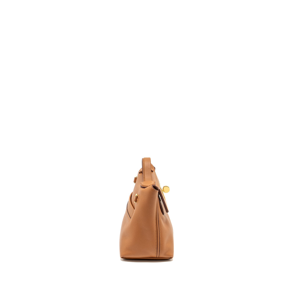 HERMES MINI 24/24 2424-21 BAG EVERCOLOR / SWIFT GOLD GHW