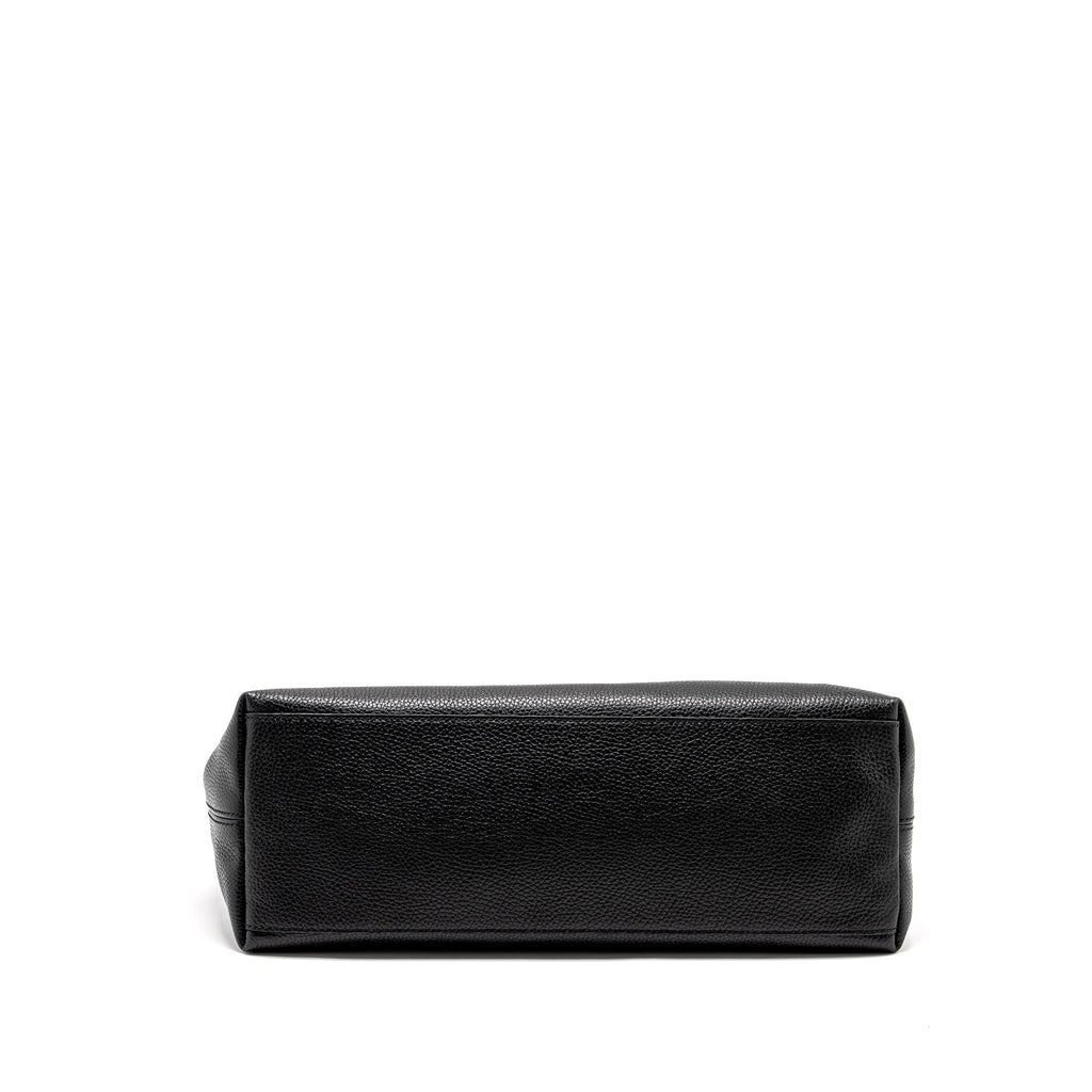 GUCCI INTERLOCKING G SOHO TOTE BAG CALFSKIN BLACK GHW