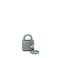 DIOR MICRO LADY DIOR LAMBSKIN GREY LGHW