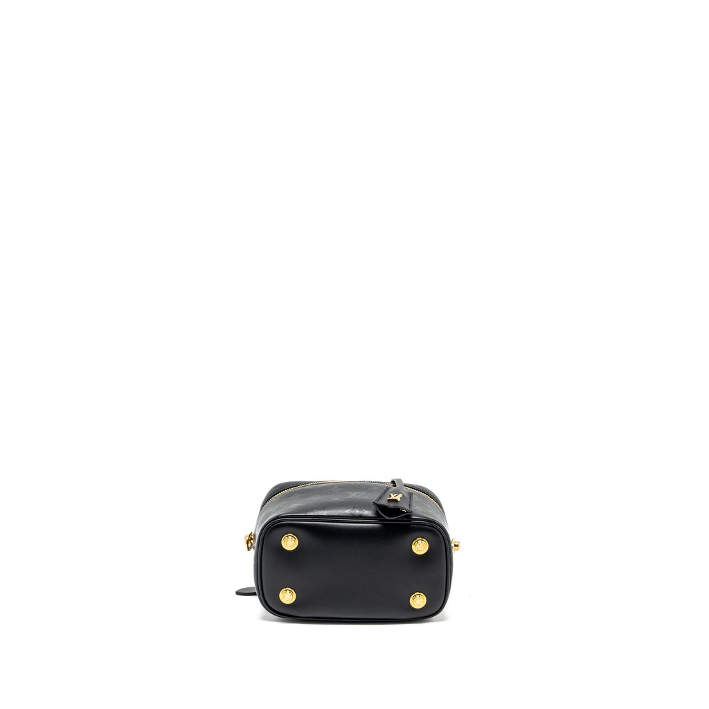 LOUIS VUITTON VANITY CASE PM MONOGRAM LAMBSKIN BLACK GHW