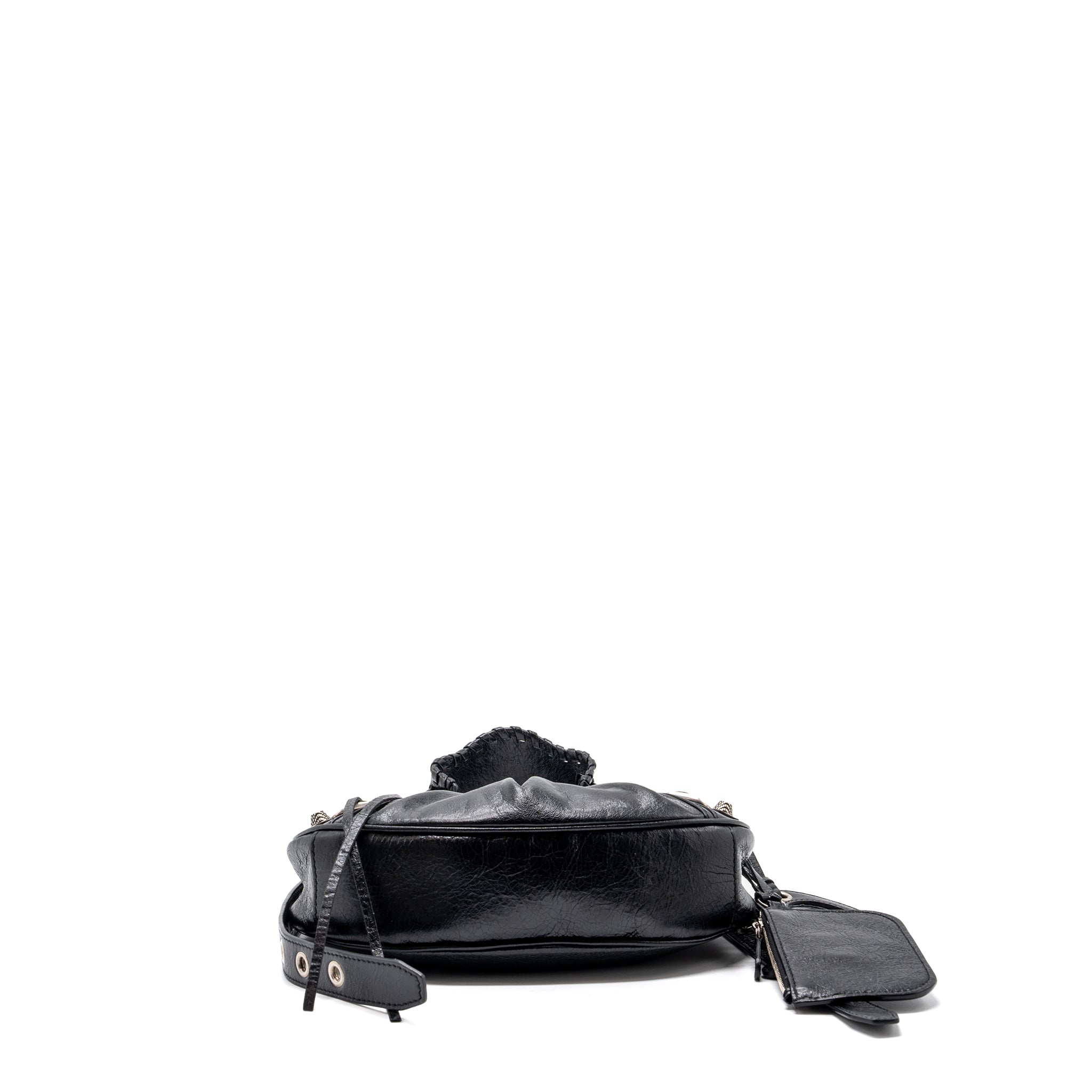 BALENCIAGA LE CARBO XS SHOULDER BAG LAMBSKIN BLACK SHW