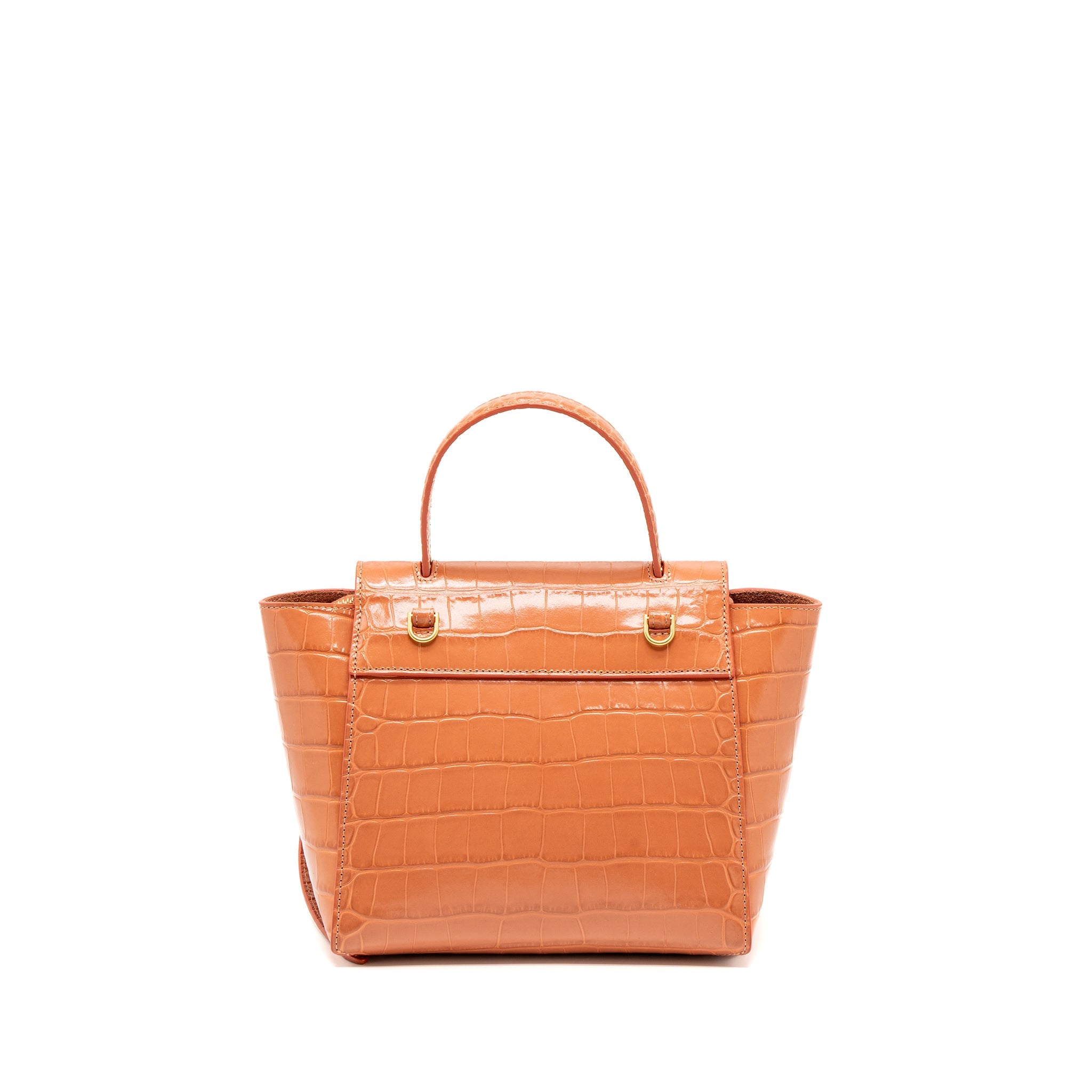 CELINE NANO BELT BAG CROC EMBOSSED CALFSKIN LYCHEE GHW