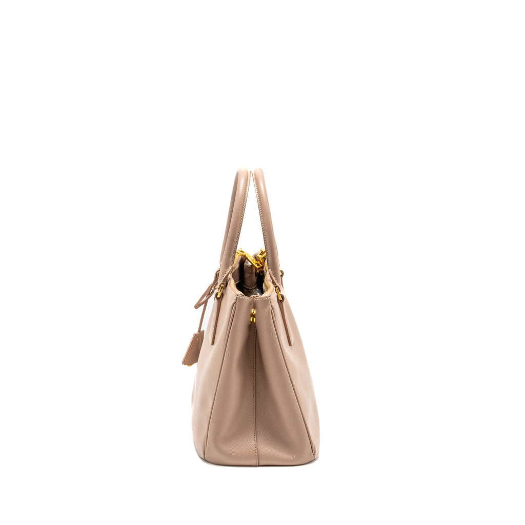 PRADA SAFFIANO TOTE BAG LIGHT PINK GHW