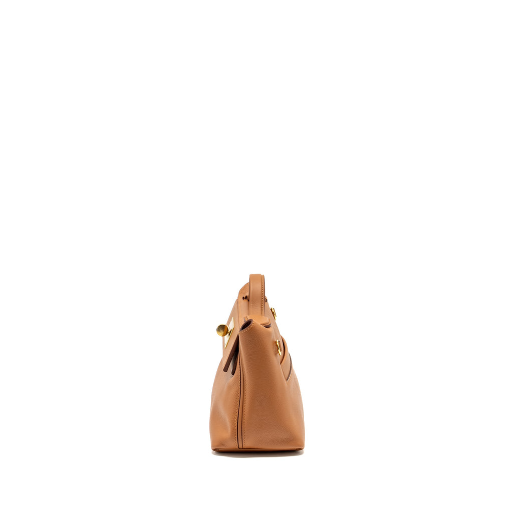 HERMES MINI 24/24 2424-21 BAG EVERCOLOR/ SWIFT GOLD GHW