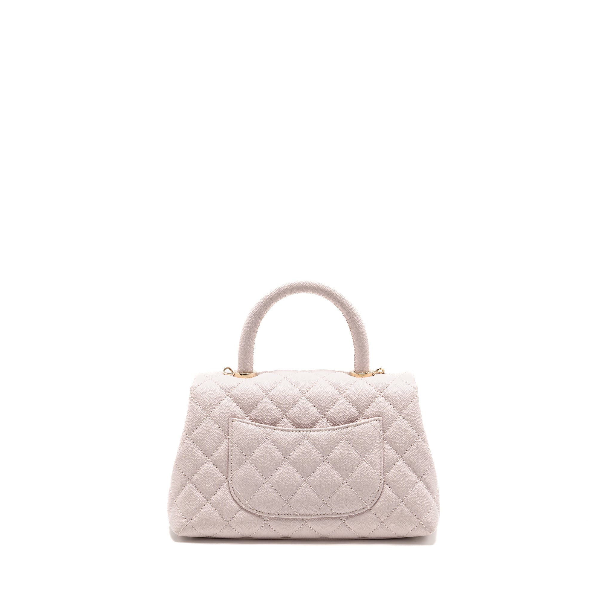 CHANEL SMALL COCO HANDLE CAVIAR LIGHT PINK LGHW