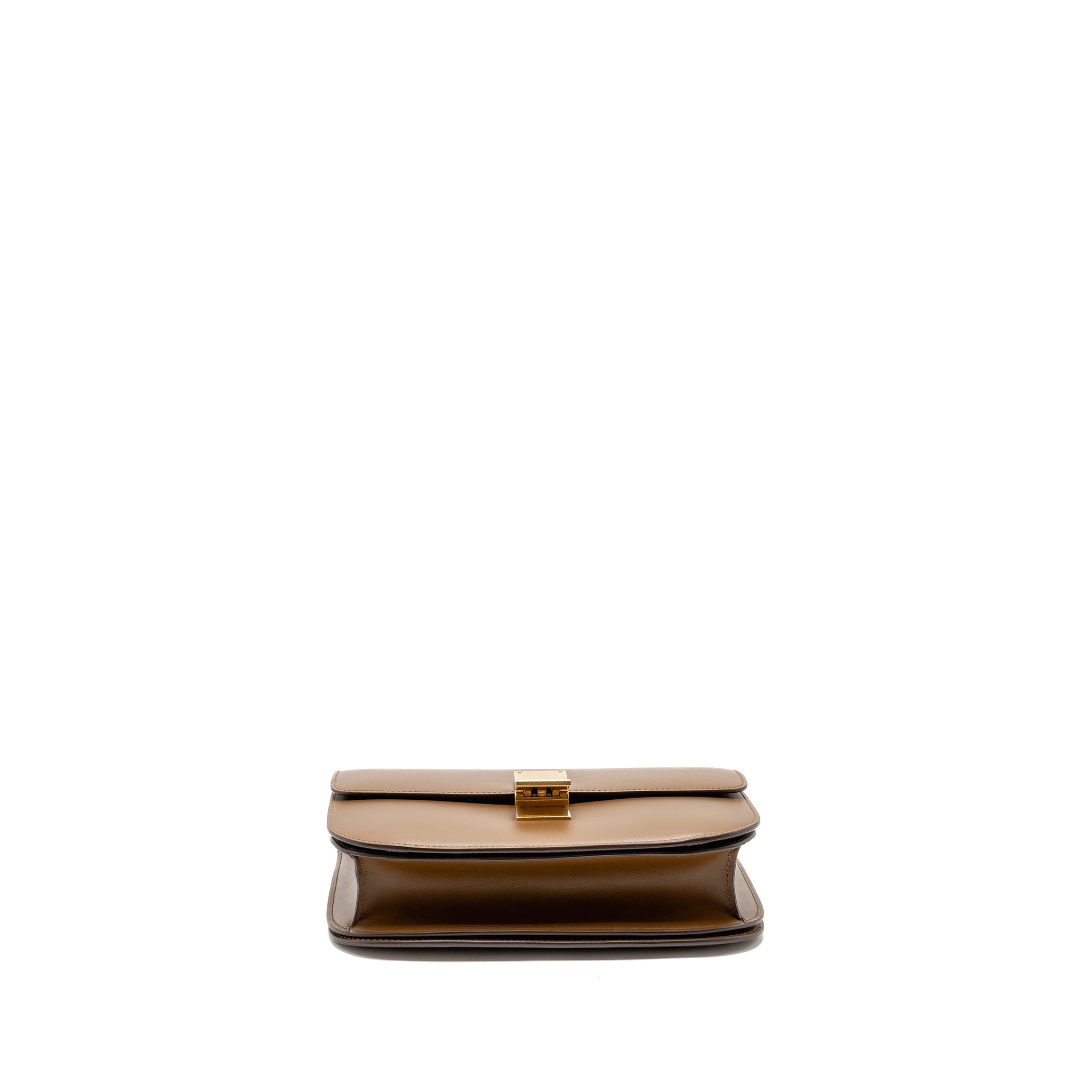 CELINE MEDIUM CLASSIC BOX BAG CALFSKIN CARAMEL GHW