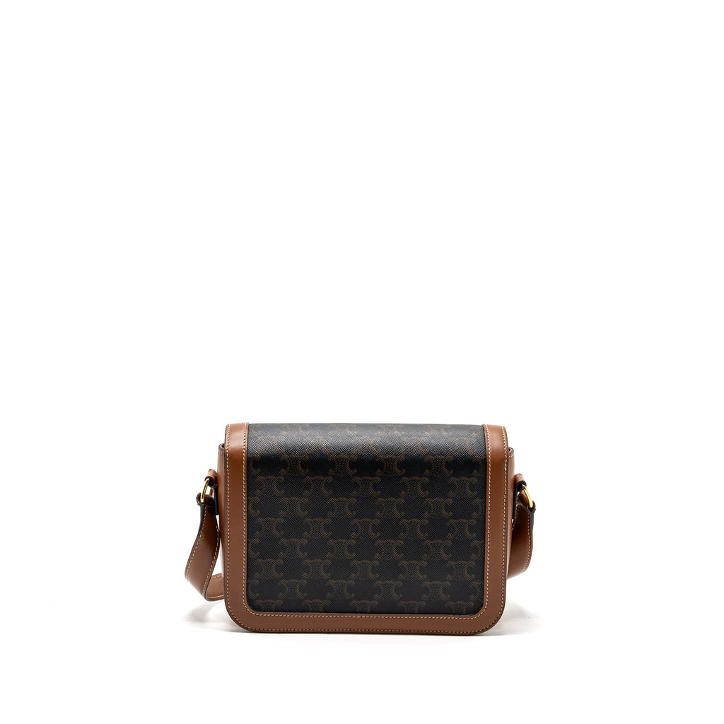 CELINE CLASSIC TRIOMPHE BAG CANVAS / CALFSKIN TAN GHW