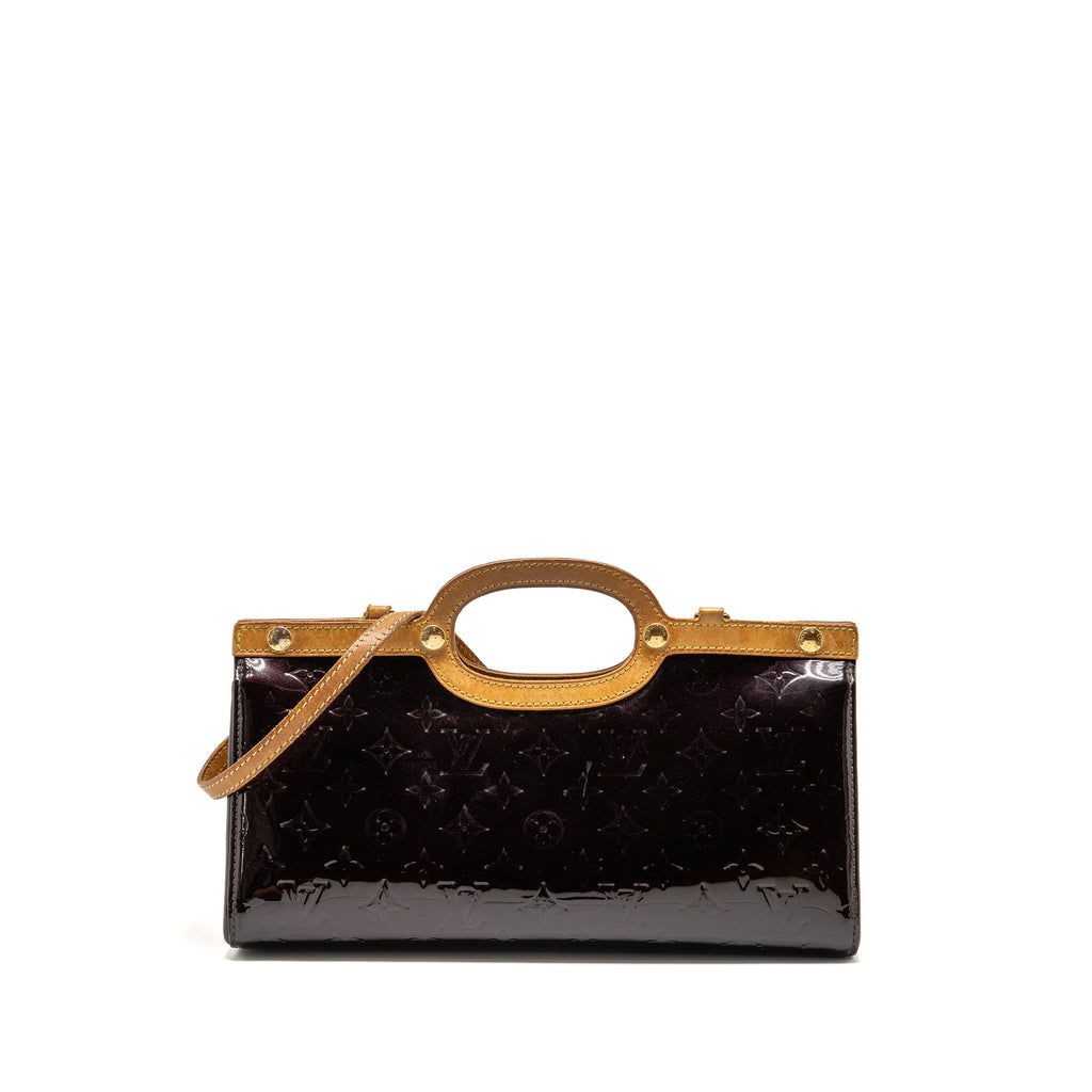 LOUIS VUITTON ROXBURY DRIVE MONOGRAM VERNIS AMARANTE GHW