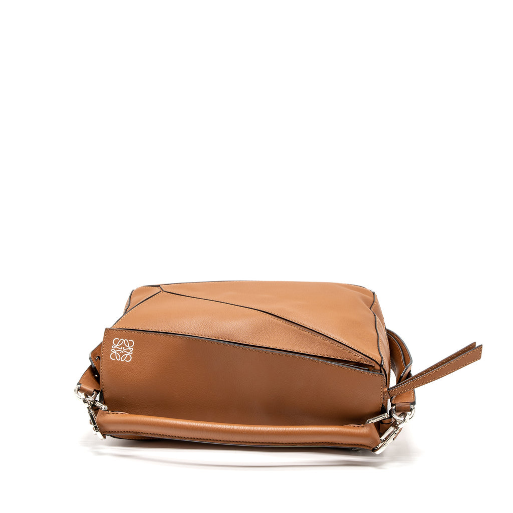 LOEWE MEDIUM PUZZLE BAG CALFSKIN TAN SHW