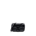 GUCCI MINI MARMONT CALFSKIN BLACK WITH BLACK HARDWARE