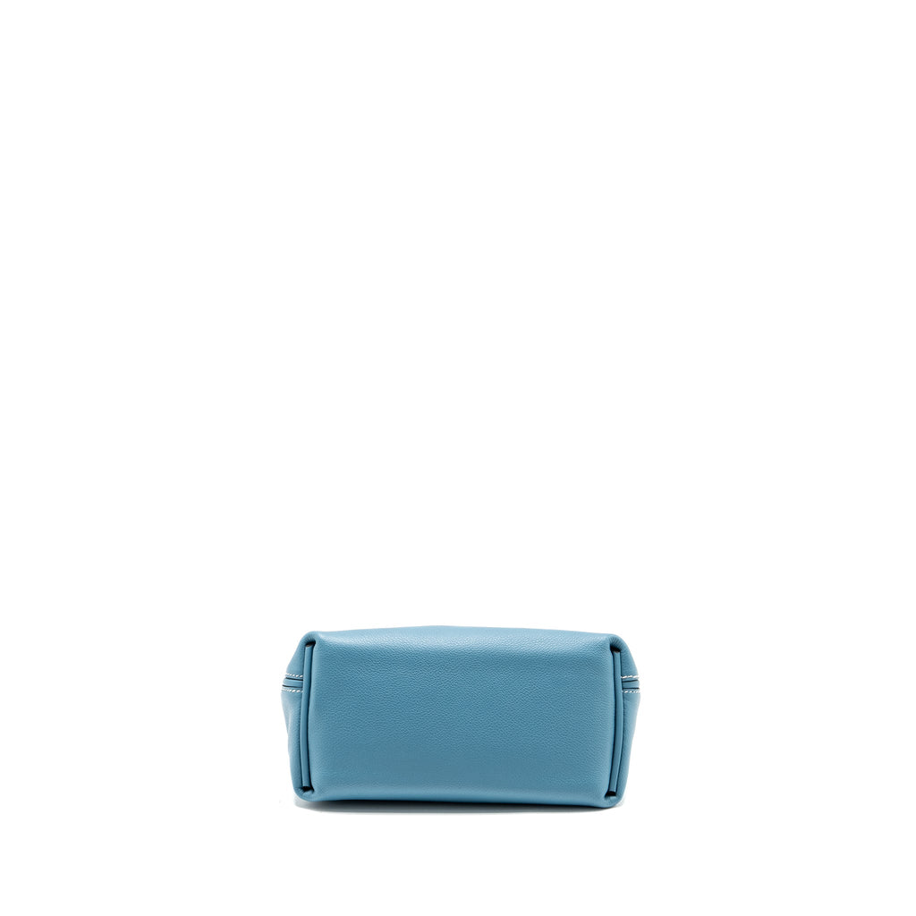 HERMES MINI 24/24 2424-21 BAG EVERCOLOR/SWIFT NEW BLEU JEAN GHW